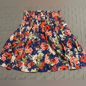 Anthropologie Parameter Apothecary Floral Snap Up Skirt